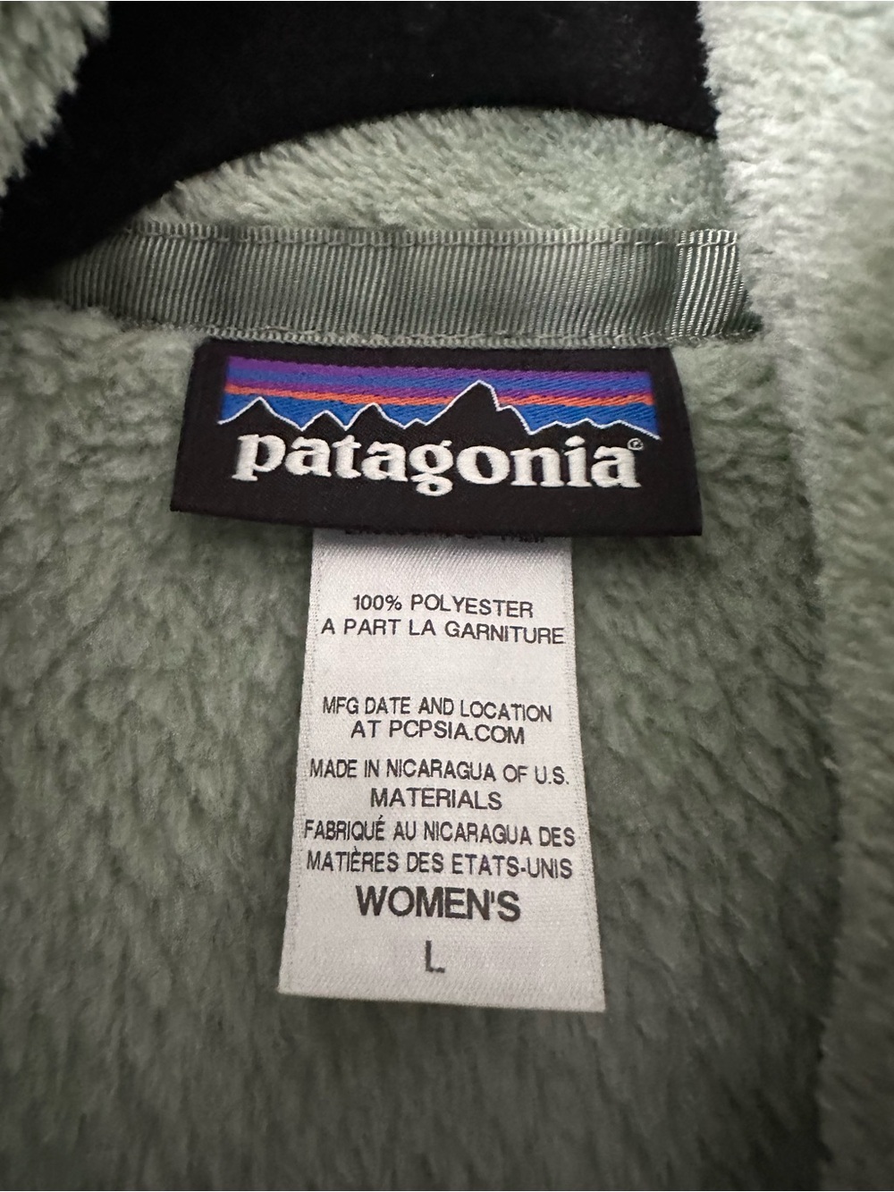 Patagonia Re-Tool Snap-T Pullover Sage Green Womens Large Soft - Picture 4 of 6